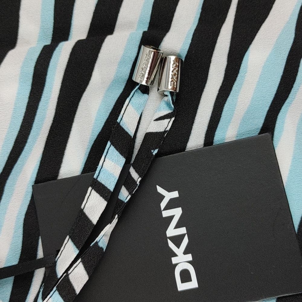 🆕NWT DKNY Printed Tie Waist Pull On Pants - Picture 7 of 11